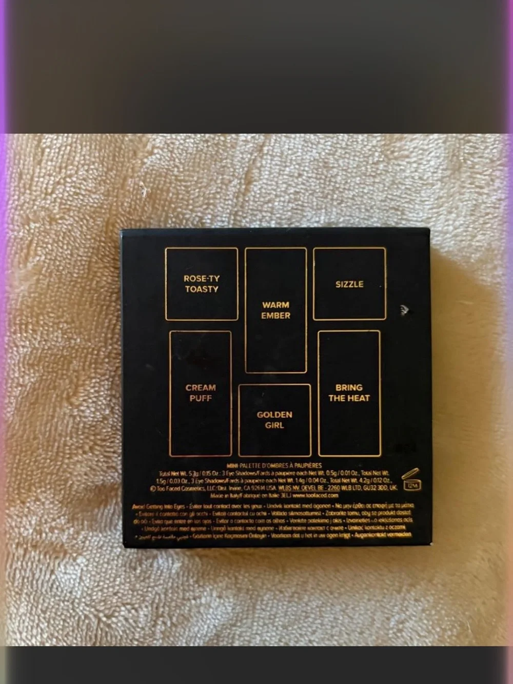 Too Faced Born This Way Warm Amber Nudes Mini Eyeshadow Palette